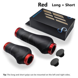 SHIZIWANGRI Bicycle Grips Rubber Anti-Slip Long Short Mountain Bike Shockproof Handlebar Cover Lock On Ergonomic Cycling Handle