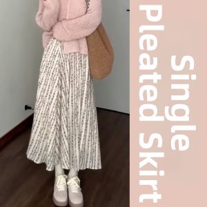 Ge·an·fei | Gentle Style Pink Autumn Dress Long