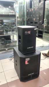 Speaker Monitor Panggung Active Passive RX 10 12 15 Inch AUDIOONE Professional Sound System Lapangan Kayu Meranti Garansi 1UNIT | GA
