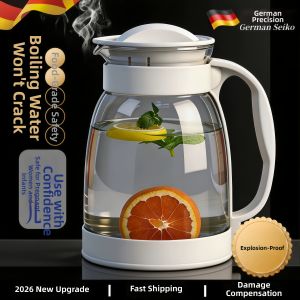 High-Temperature-Resistant Glass Water Pitcher