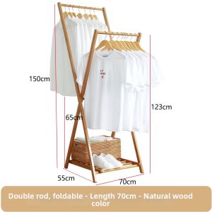 Foldable Bamboo Wooden Drying Rack