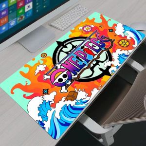Bandai | Mouse Pad Computer Laptop Japan Game Anime One Piece Logo Keyboard Mouse Mat Large Mousepad Keyboards Gamers Decoracion Desk Mat