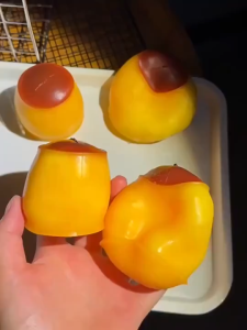 Squishy Caramel Pudding Squeeze Toy Handmade Stress Ball Fidget Toys Food-shaped Pudding ASMR Sensory Stress Relief Toys for Adults Gift