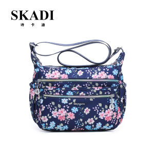 Large Capacity Multi-layer Oxford Cloth Canvas Shoulder Crossbody Bag for Women SKADI Brand Casual Style Zipper Closure