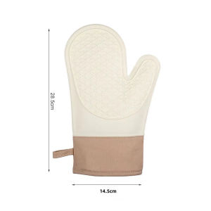 Oven Gloves 1/2Pcs Thickened Silicone Insulation Gloves Home Kitchen Baking High Temperature Resistance 600F Non-Slip Soft