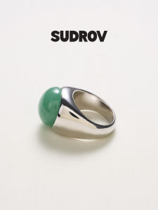 Niche Design Elegant 925 Silver Dongling Jade Ring