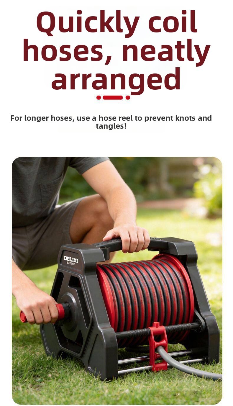 DELIXI Electric | Automatic Hose Reel Reel Storage Rack | Lazada ...