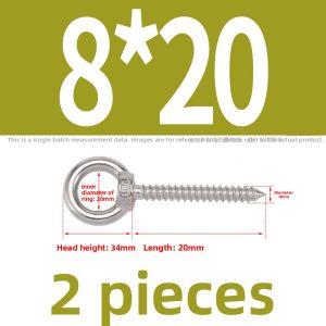 POWER&STRONG | Round Ring Self-Tapping Screw with Hook and Self-Drilling Eyelet Wood Screw