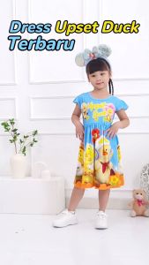 Dress Baju Anak Perempuan Upset Duck Full Printing Umur 2 - 8 Tahun [ABEL]