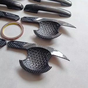 Paket Variasi Outer Pintu Handle Tank Cover Mobil Suzuki Ertiga 2012-2017 Carbon