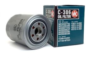 VIC C-306 OIL FILTER for MITSUBISHI ADVENTURE DIESEL / MITSUBISHI L300 DIESEL 1986-2018 / MONTERO SPORT 4X2 2.5 2008-2015L200 4D56 / KIA BESTA 2.7 ORIGINAL C306
