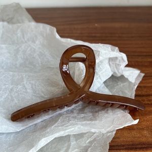 13CM Large Size Women Elegant Translucent Cross Geometric Hair Claws Lady Sweet Hair Holder Hair Clip Fashion Hair Accessories