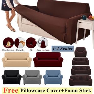 1/2/3/4 Seater Universal Sofa Cover L-Shape Slipcover Anti-Skid Stretch Protector Couch Elastic Cushion Cover