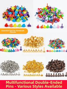 QINGPIN | Handmade Decorative Dual Leg Nails DIY Materials