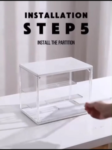 Acrylic Popmart Display Box Figurine Display Case Transparent Storage Box DustProof Doll Display Rack