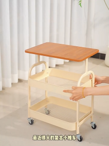 2/3Layers Mobile Storage Cart Mobile Organizer Storage Mobile Trolley for Kitchen/Home/Office