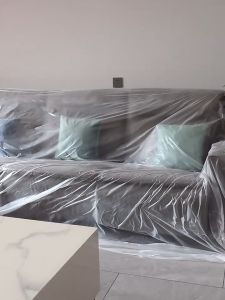 SG Orion Pre taped Plastic Protective sheet roll Sheet For painting and Renovation Furniture Dustproof Plastic Film