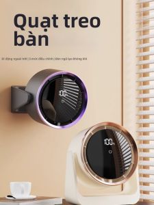 Quạt Điện Nhỏ Di Động USB Siêu Bền Cho Văn Phòng Quạt Di Động Mini Cho Bàn Làm Việc Và Giường Ngủ Quạt Quay Xoay Mát Mẻ