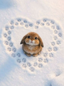 HUACAN Diamond Painting Rabbit Animal Winter Snow Handicrafts 5d Diy Mosaic Full Square Round Drill Rhinestones Decor For Home