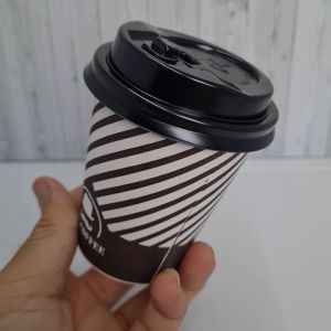 Paper cup Mr Coffee 9 oz + LID / Gelas plastik Kopi 9 oz / Coffee cup / Tea cup / Paper Hot Cup Motif 220 ml + Lid (50 pcs) / paper cup premium / paper cup anti panas