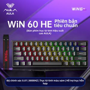 AULA-MOJING | Bàn Phím Cute Aesthetic Có Dây Với Công Tắc Từ Cho Văn Phòng Và Chơi Game