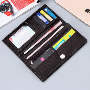 New Wallet Mens Long Fashion Business Wallet Clutch Bag Thin Casual Youth Student Wallet Japanese and Korean Trendy