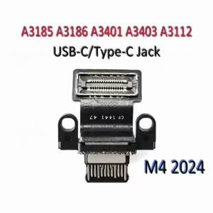 2024 New for Macbook Pro M4 Pro/Max 14" 16" Type-C USB-C Connector Power DC Jack Charger A3185 A3186 A3401 A3403 A3112
