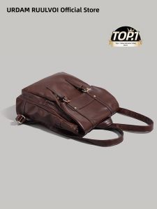 URCDN RDALVO | Retro Soft Leather Backpack For Women