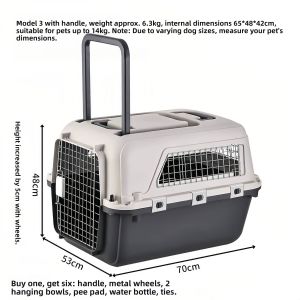 IATA Standard Metal Wire Mesh Pet Airline Carrier