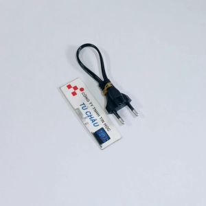 Cáp nguồn cho tăng đơ / Cáp số 8 lổ tròn dài 25Cm (Đầu cắm (D X R): 10mm X 4.8mm)