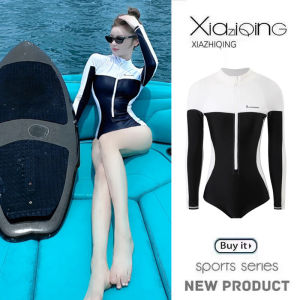 XIAZHIQING | Slimming Long Sleeve Sun Protection UPF50+ Diving Suit Wet Suit