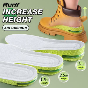 RunY Height Increase Insoles Air Cushion Taller Shoe Pad Insole Men Women Soft 1.5/2.5/3 cm