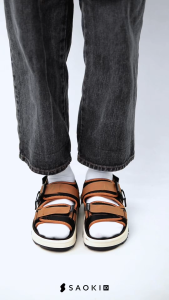 SAOKI - Sandal Slip On Pria Gunung Sendal Traveling Wanita Slop Warden Desert