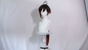 Wig Zhongli Cosplay Rambut Palsu Genshin Impact Pesta