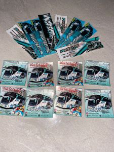 16 pcs sticker bus anti air full winspector/ sticker bus mania vital