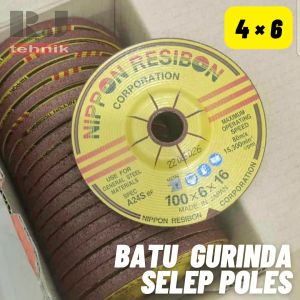 Nippon Resibon Batu Gerinda Poles Selep 4" Gurinda Poles 4×6