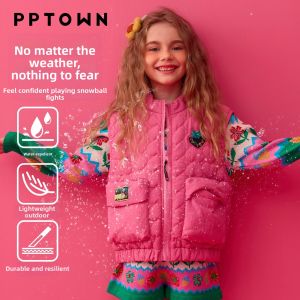 PPTOWN | Girls Warm Padded Cotton Vest for School Uniforms