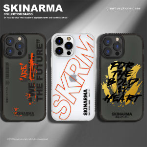 Skinarma Trendy Brand iPhone 14 Case Apple 13 pro Max Transparent Silicone Protective Cover with Letter Design for Men And Women