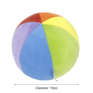 Baby Recognition Color Ball Plush Bells Ball Plush Multi Color Sensory Educational Toy Pet Training Toy Colorful Plush Bell