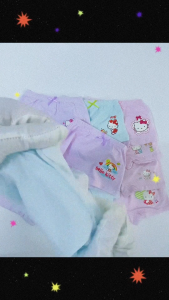 QPyjamas Kids Girl Hello Kitty Cartoon Boxer Underwear Combo Value Pack Seluar Dalam Boxer Kanak-Kanak Perempuan