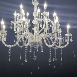 Lampu Hias Gantung Kristal Chandelier Lampu Lilin Chandelier Gantung Cabang