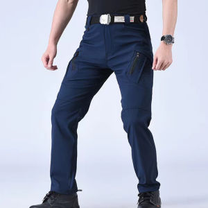 Mens Spring Autumn Fall City Cargo Softshell Elastic Hiking Trekking Climbing Camping Outdoor Hunting Trousers Quick Dry Pants