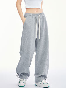 Quần Thể Thao American CYRM Dành Cho Nữ Mùa Thu Đông 2025 Quần Rộng Rãi Thường Ngày Jazz Dance Quần Rộng Rãi Màu Xám