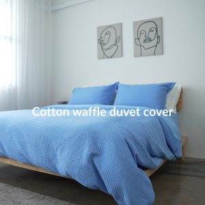 KAPAS LIVING | Duvet Cover | Cotton Waffle & ELS Cotton| Single / Queen / King / Super King