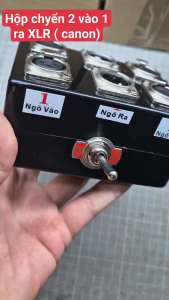 Hộp Chuyển Audio 2 VÀO 1 RA - Jack XLR ( CANON )