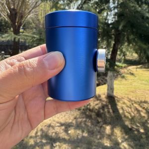 1 Pc Aluminum Portable Magnetic Storage Jar for Secure in Car/ Room Hidden Safe Adheres to Metal Surfaces for Smoking