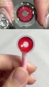 （COD）COSPLAY คอนแทคเลนส์สีแดงหลากหลายแบบ คอนแทคเลนส์สีฮาโลวีน มีอายุ 1 ปี การจัดส่งรวดเร็ว