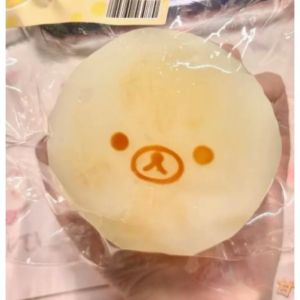 Simulated handmade kneading toy with butter texture shaped like a banana bear designed to relieve stress