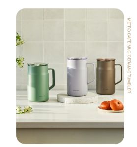 LocknLock Metro Cafe Mug Ceramic Tumbler 600ml/Premium Coffee Mug Style Cup/ 4 Colors/Shipping from KOREA