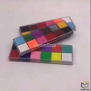 12 Warna Body Face Painting/Art Make Up Painting Cat Wajah/ Lukisan Tubuh/Beauty Makeup Tool